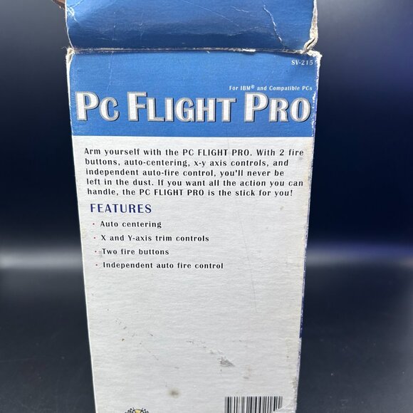 Vintage Performance PC Flight Pro Joystick Model SV 215 UNTESTED VTG 1997 - Picture 3 of 10
